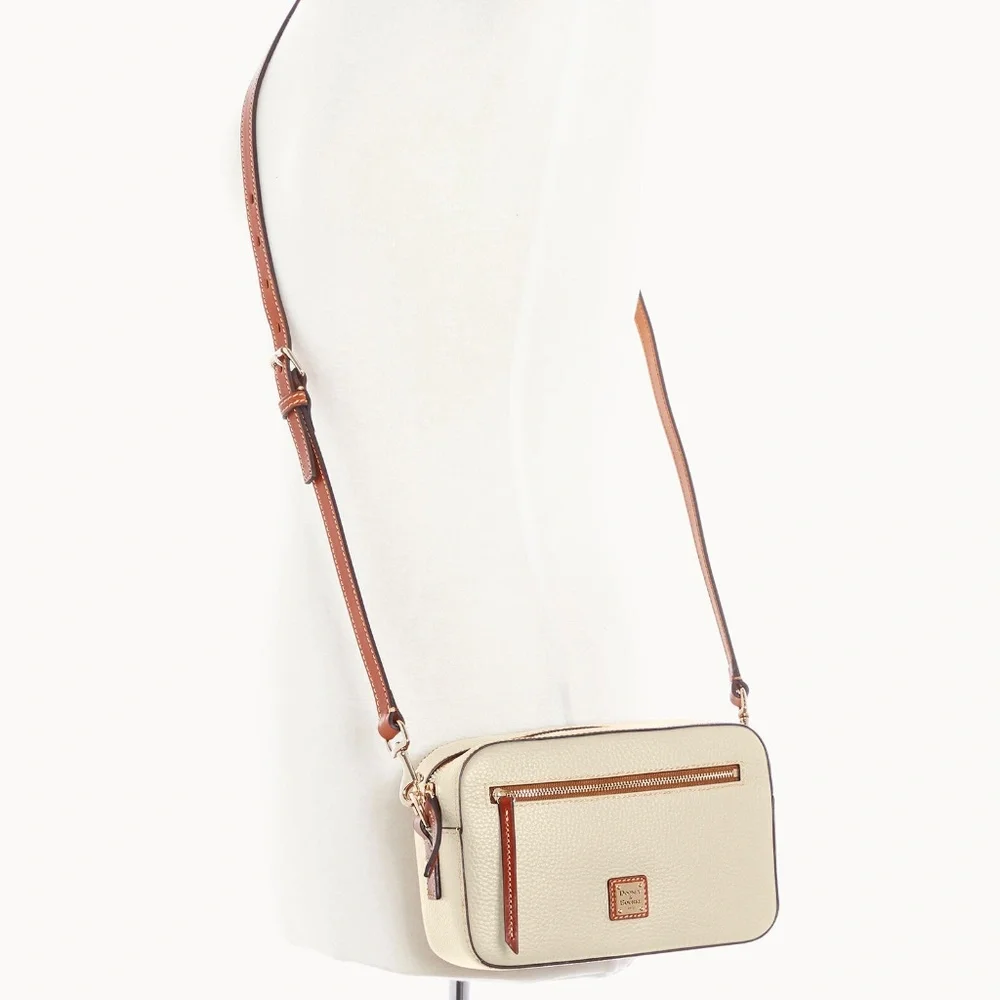 Dooney & Bourke Pebble Grain Camera Zip Crossbody - Bone - Picture 4 of 6